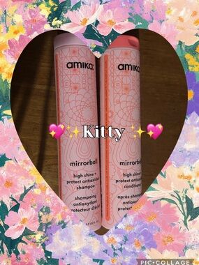 amika Mirrorball High Shine Shampoo & Conditioner Set - Light Pink